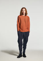 A model wears the A-POC ABLE ISSEY MIYAKE TYPE-P 003-1 type-p-003-1-trousers-turquoise-green.