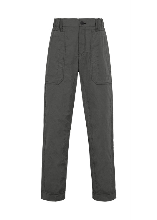 A product shot of the A-POC ABLE ISSEY MIYAKE TYPE-U 001-1 trousers in dark gray.