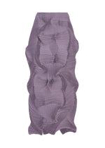 A product shot of the A-POC ABLE ISSEY MIYAKE TYPE-O 003-1 skirt in light purple.