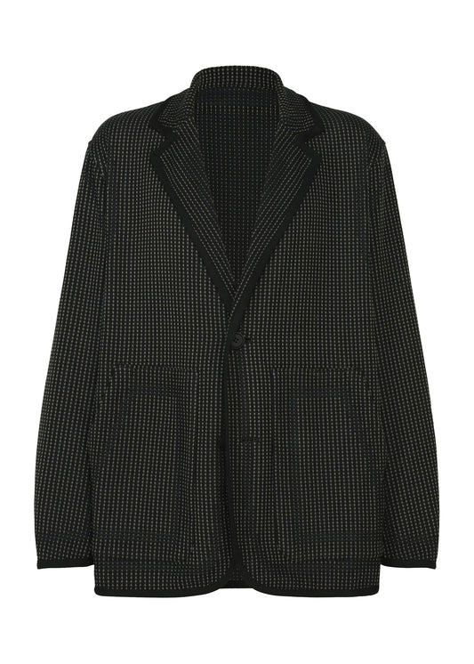 A product shot of the A-POC ABLE ISSEY MIYAKE TYPE-K 012 jacket in black-hued.