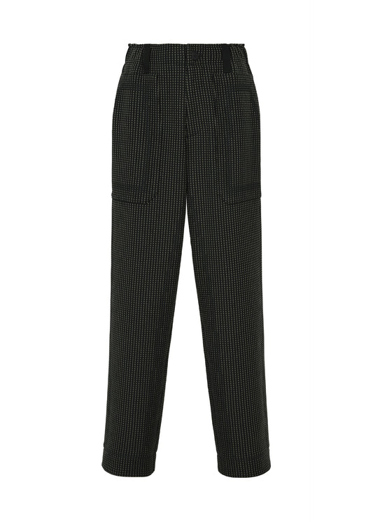 A product shot of the A-POC ABLE ISSEY MIYAKE TYPE-K 012 trousers in black-hued.