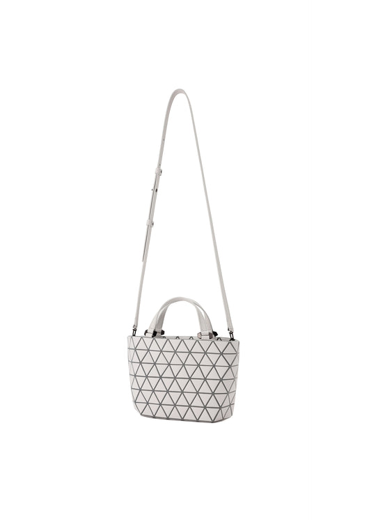 A detail shot of the BAO BAO ISSEY MIYAKE  CRYSTAL MATTE handbag