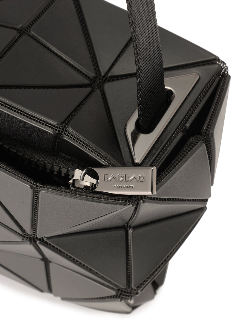 A detail shot of the BAO BAO ISSEY MIYAKE CARTON MATTE shoulder bag.