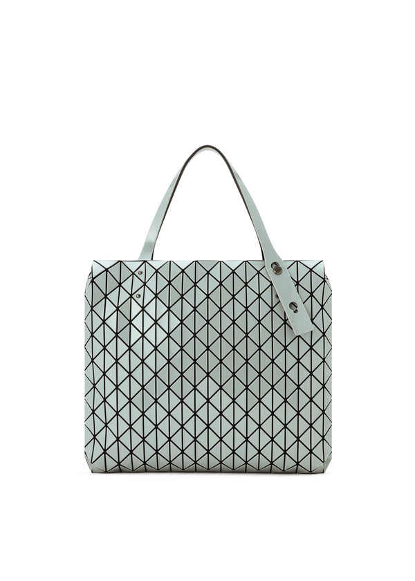 A product shot of the BAO BAO ISSEY MIYAKE  ROW METALLIC handbag in ash green (60)