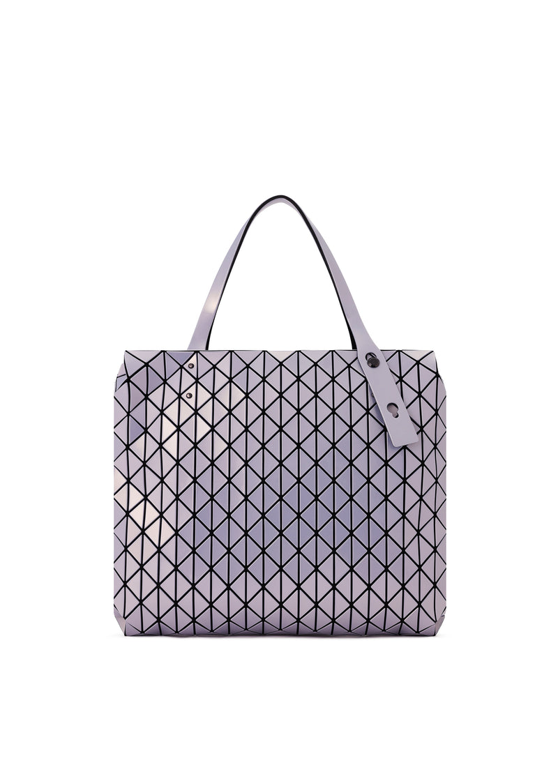 A product shot of the BAO BAO ISSEY MIYAKE  ROW METALLIC handbag in light lavender (80)