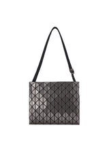 A product shot of the BAO BAO ISSEY MIYAKE  ROW METALLIC shoulder bag in gunmetal (94)