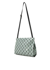 A detail shot of the BAO BAO ISSEY MIYAKE  ROW METALLIC shoulder bag