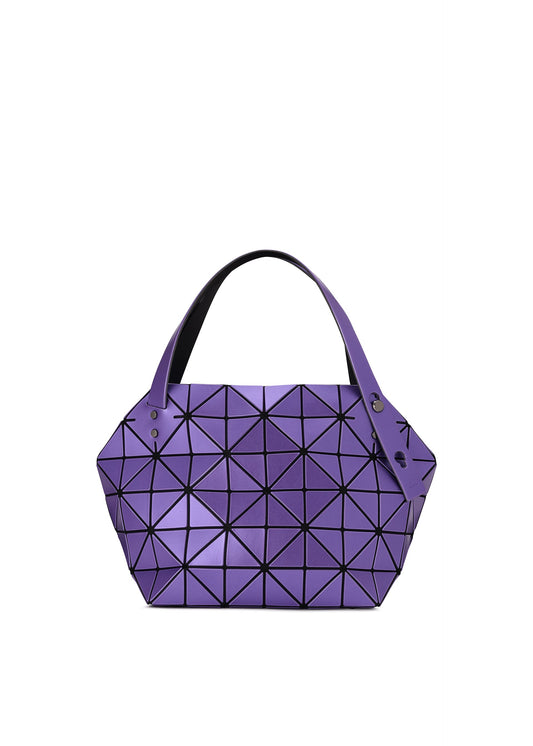 A product shot of the BAO BAO ISSEY MIYAKE BOSTON hand bag in purple (81).