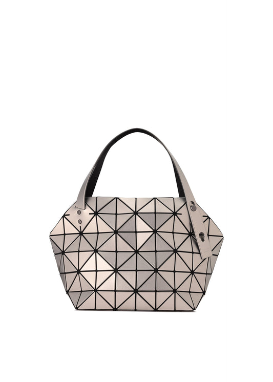 A product shot of the BAO BAO ISSEY MIYAKE BOSTON hand bag in silver (91).