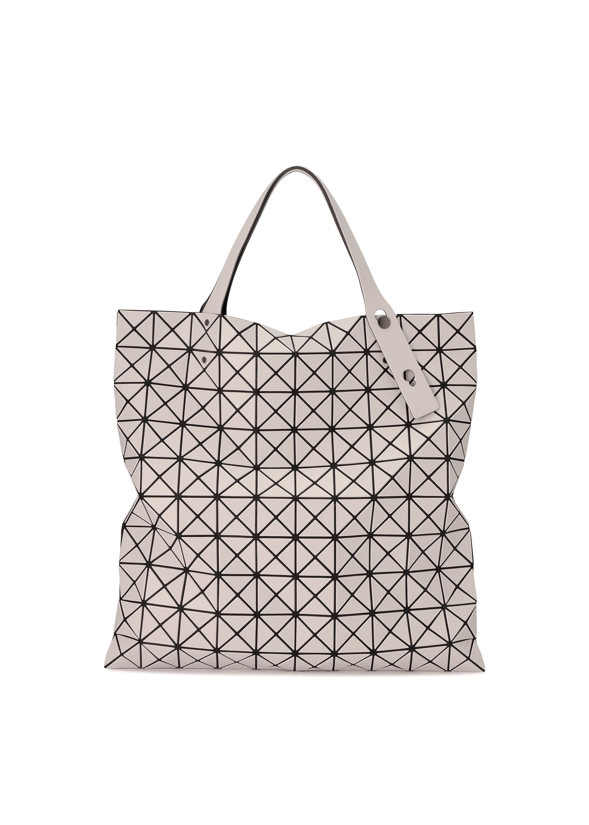 A product shot of the BAO BAO ISSEY MIYAKE  PRISM MATTE tote in light grey (11)