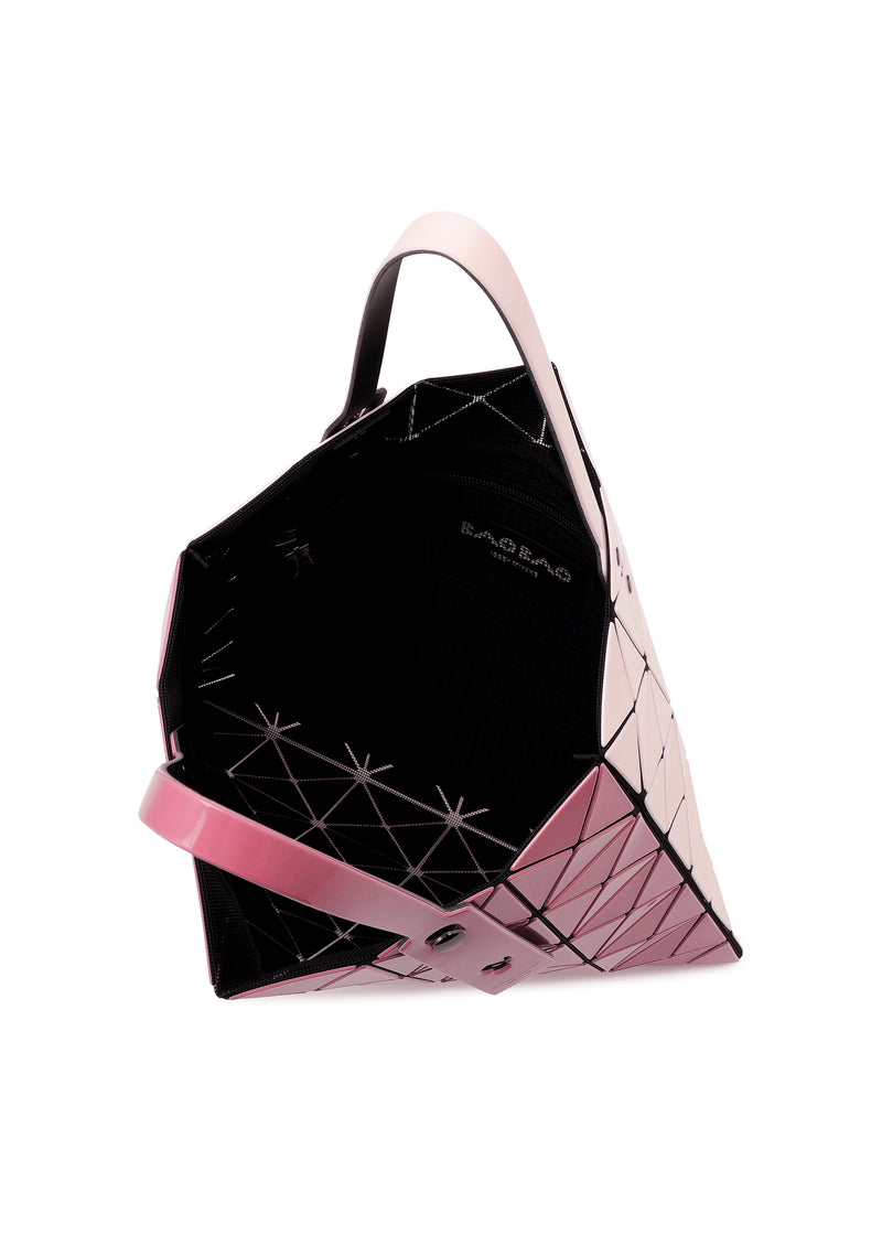 A detail shot of the BAO BAO ISSEY MIYAKE  LUCENT W COLOR tote