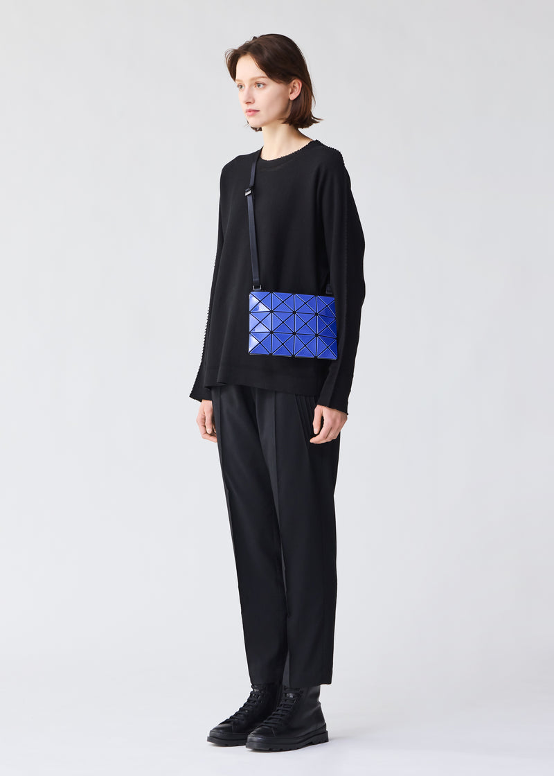 A model wears the BAO BAO ISSEY MIYAKE  LUCENT W COLOR crossbody