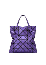 A product shot of the BAO BAO ISSEY MIYAKE LUCENT METALLIC tote in purple (81).