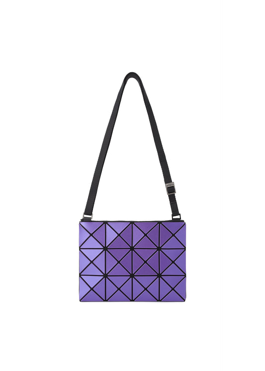 A product shot of the BAO BAO ISSEY MIYAKE LUCENT METALLIC crossbody in purple (81).