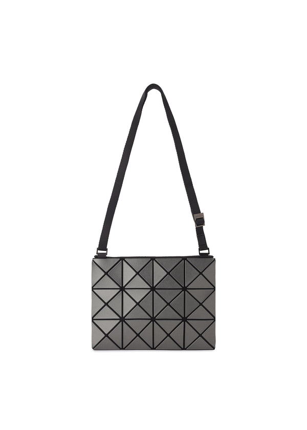 A product shot of the BAO BAO ISSEY MIYAKE LUCENT METALLIC crossbody in gunmetal (94).