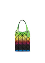 A product shot of the BAO BAO ISSEY MIYAKE MAGIC HOUR tote in light green base (69).