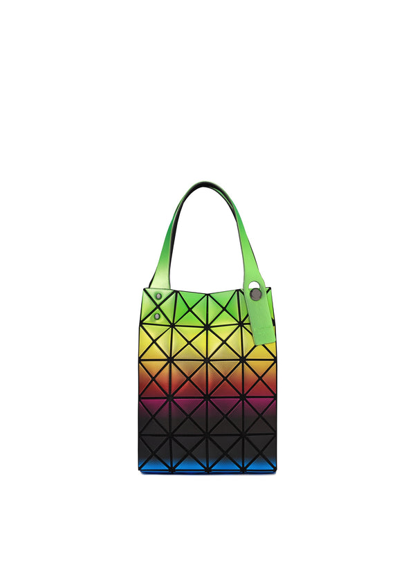 A product shot of the BAO BAO ISSEY MIYAKE MAGIC HOUR tote in light green base (69).