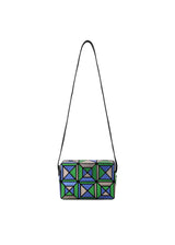 A product shot of the BAO BAO ISSEY MIYAKE ENSEMBLE shoulder bag in blue mix (78).