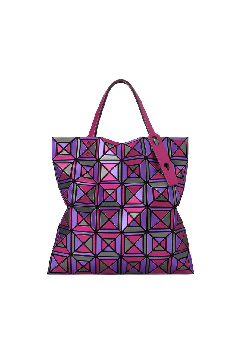 A product shot of the BAO BAO ISSEY MIYAKE ENSEMBLE tote in pink mix (28).