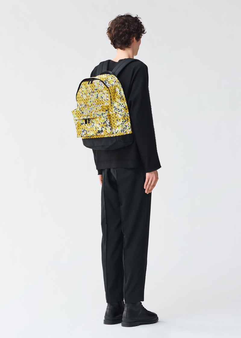 A model wears the BAO BAO ISSEY MIYAKE  DAYPACK SPRITZ backpack