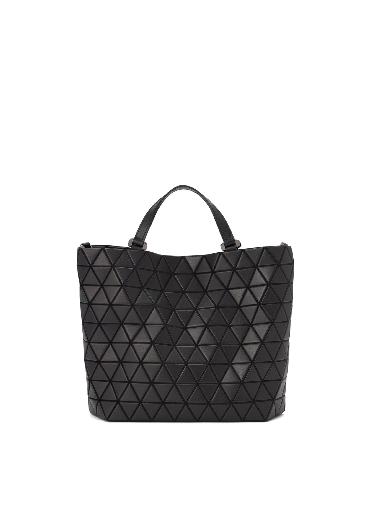 A product shot of the BAO BAO ISSEY MIYAKE CRYSTAL MATTE hand bag in matte black (16).