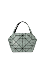 A product shot of the BAO BAO ISSEY MIYAKE BOSTON shoulder bag in khaki green (69).