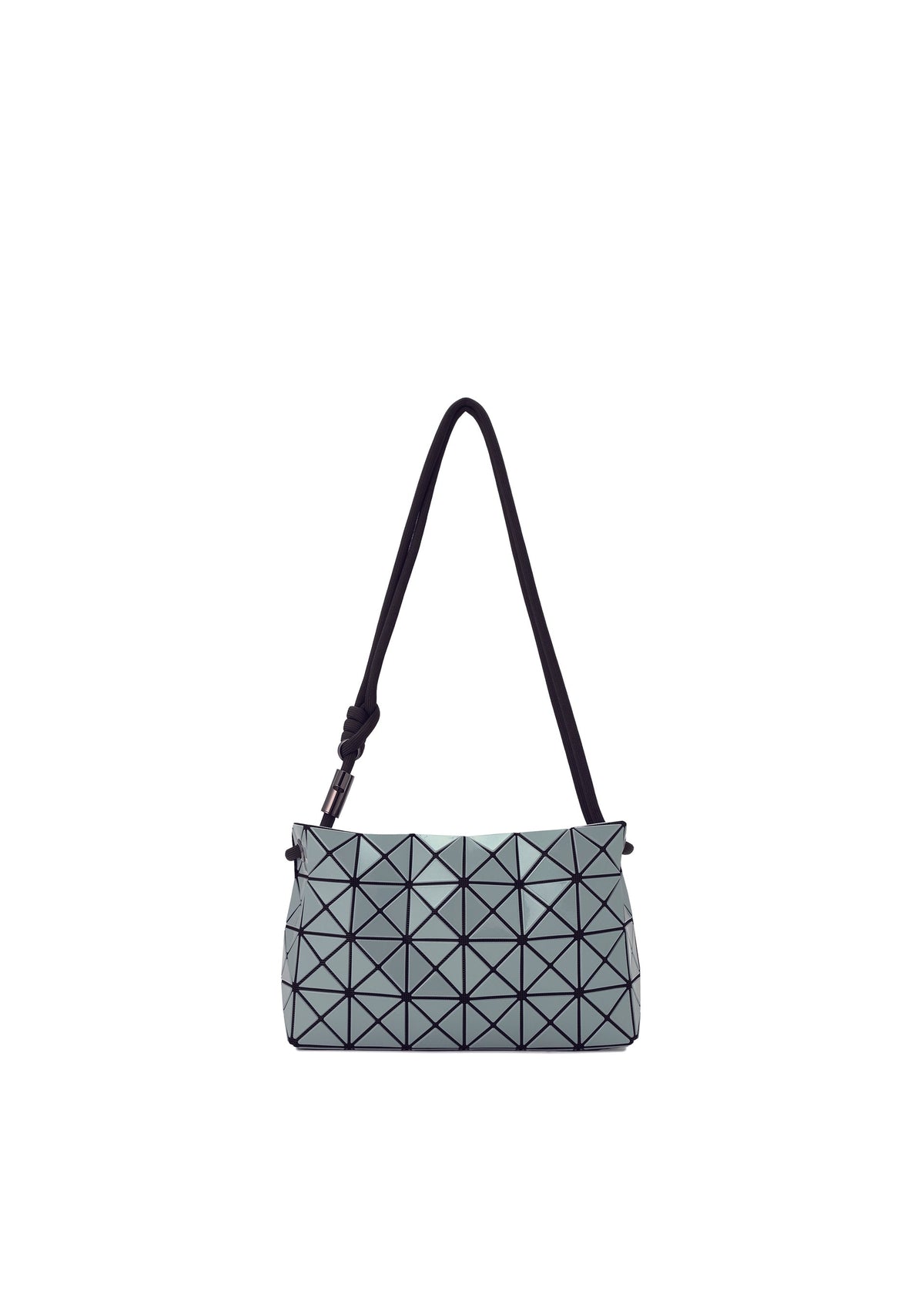 A product shot of the BAO BAO ISSEY MIYAKE LOOP METALLIC shoulder bag in ash green (64).