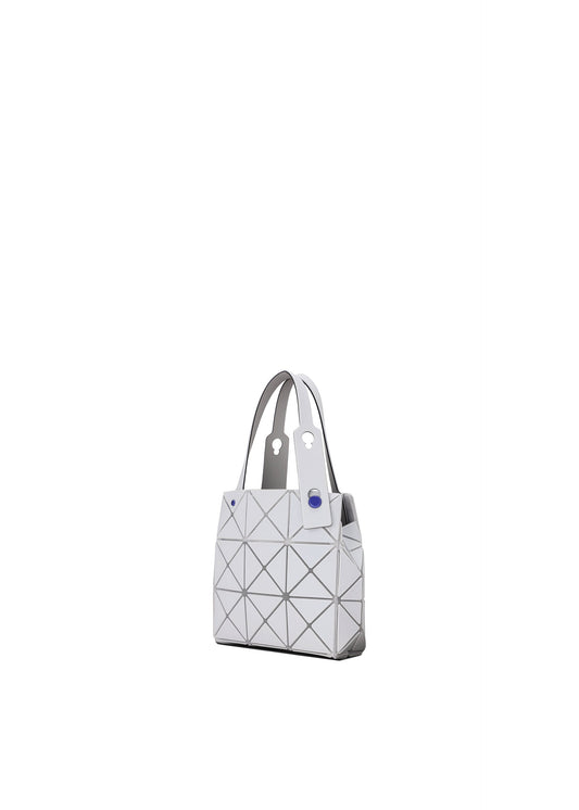 A detail shot of the BAO BAO ISSEY MIYAKE CARAT hand bag.