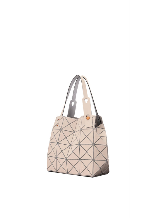 A detail shot of the BAO BAO ISSEY MIYAKE CARAT hand bag.