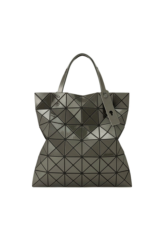 A product shot of the BAO BAO ISSEY MIYAKE LUCENT ONE TONE tote in charcoal (18).