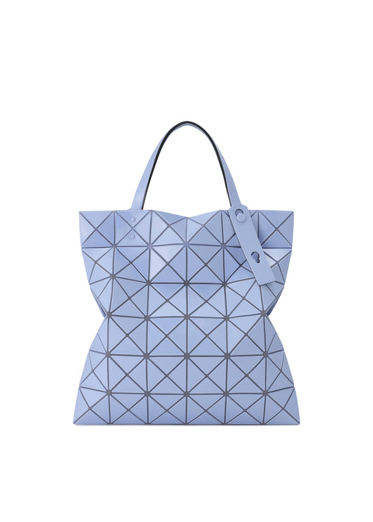 A product shot of the BAO BAO ISSEY MIYAKE LUCENT ONE TONE tote in light blue (71).