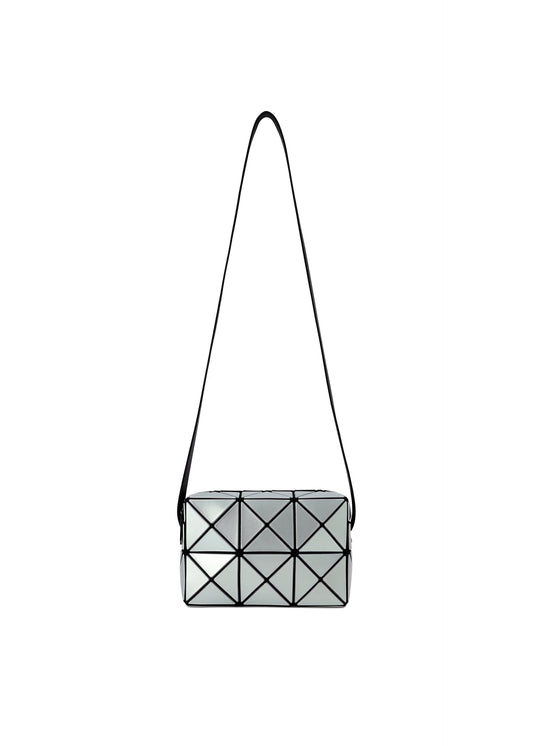 A product shot of the BAO BAO ISSEY MIYAKE CUBOID METALLIC shoulder bag in light blue (71).