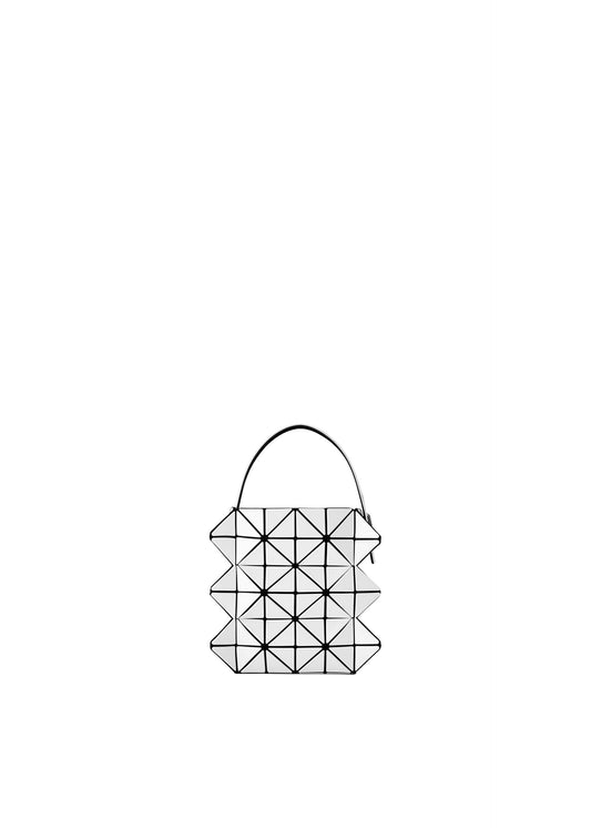 A product shot of the BAO BAO ISSEY MIYAKE BEYOND hand bag in greyish white (08).