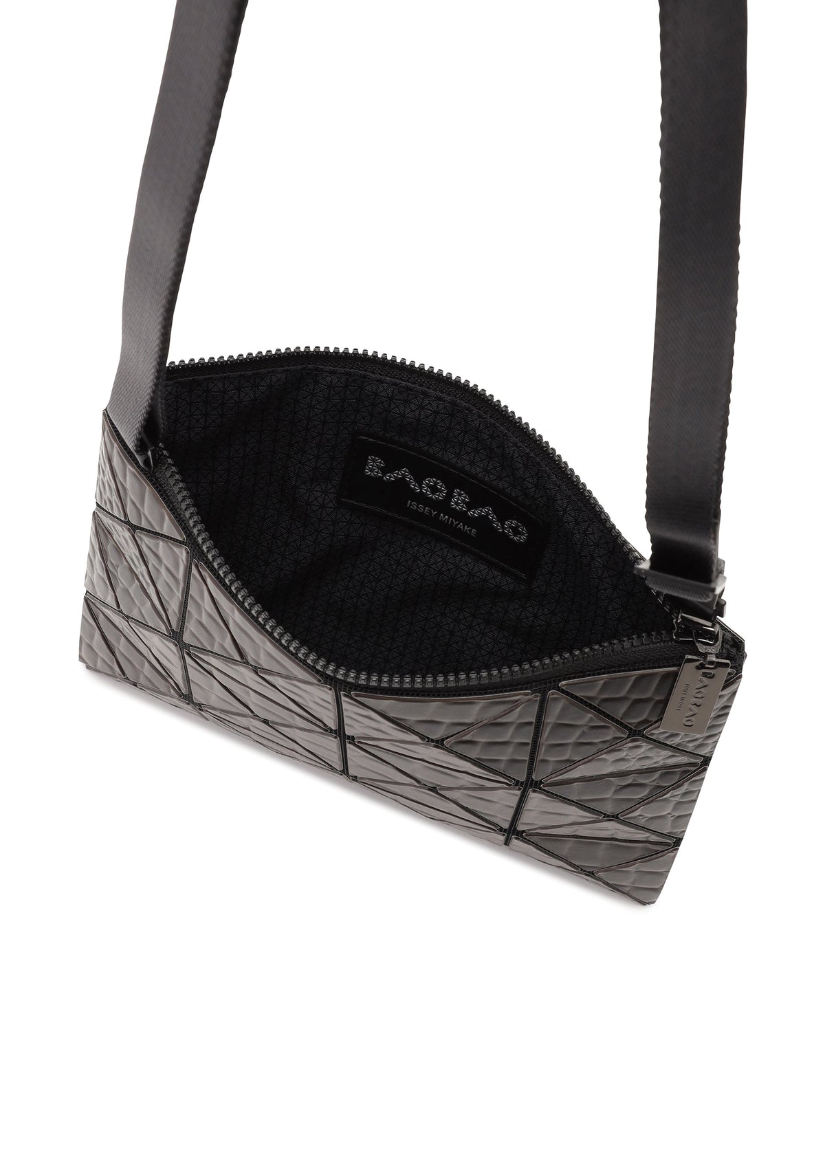 A detail shot of the BAO BAO ISSEY MIYAKE KAIJU bag.