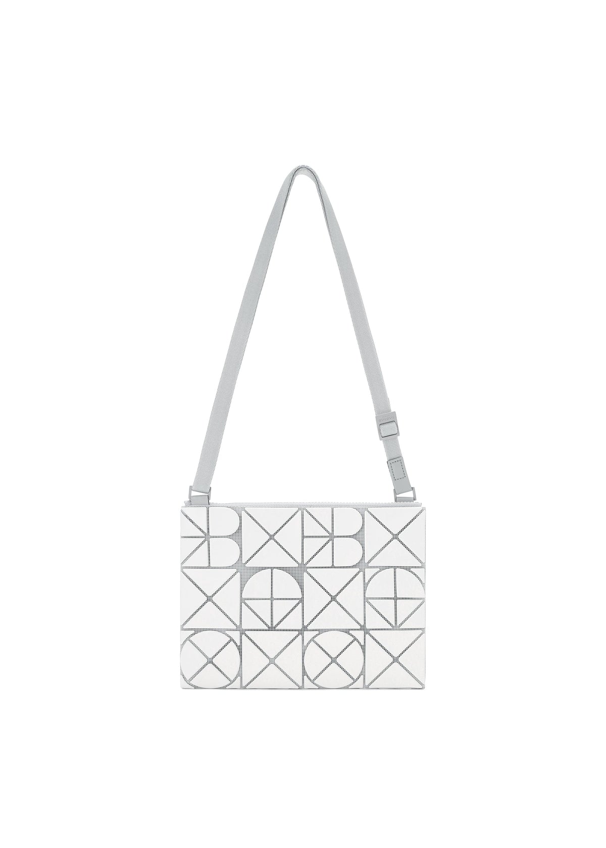A product shot of the BAO BAO ISSEY MIYAKE FONT bag in matte white (06).
