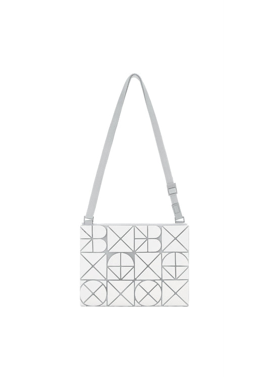 A product shot of the BAO BAO ISSEY MIYAKE FONT bag in matte white (06).