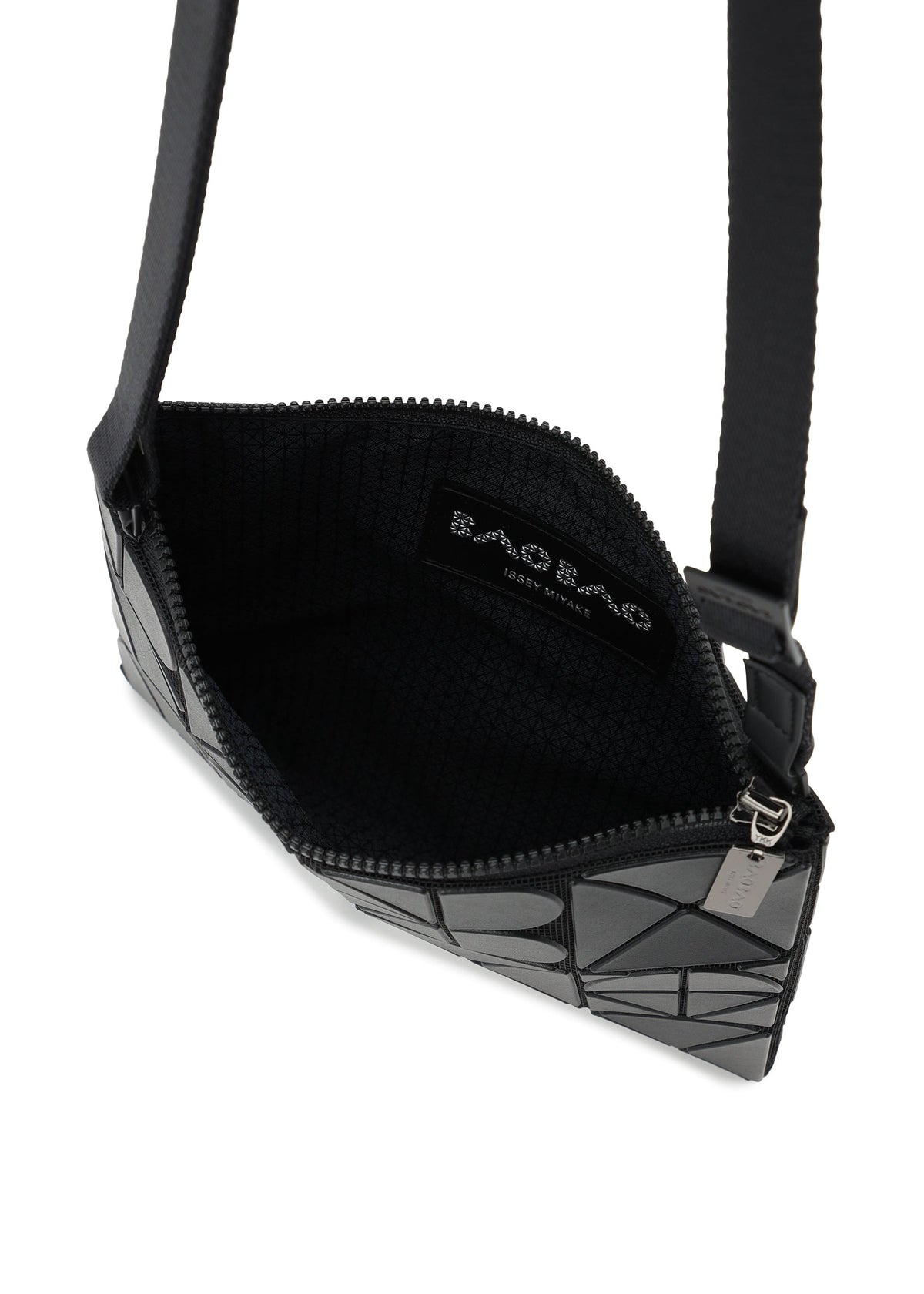 A detail shot of the BAO BAO ISSEY MIYAKE FONT bag.