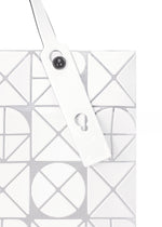A detail shot of the BAO BAO ISSEY MIYAKE FONT tote.
