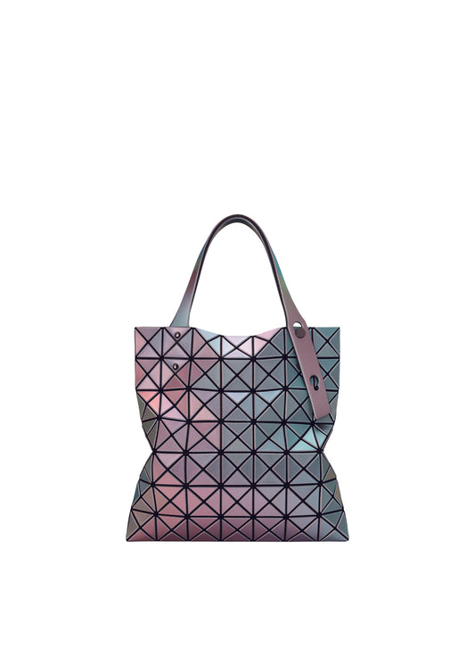 A product shot of the BAO BAO ISSEY MIYAKE ILLUSION tote in silver base (95).