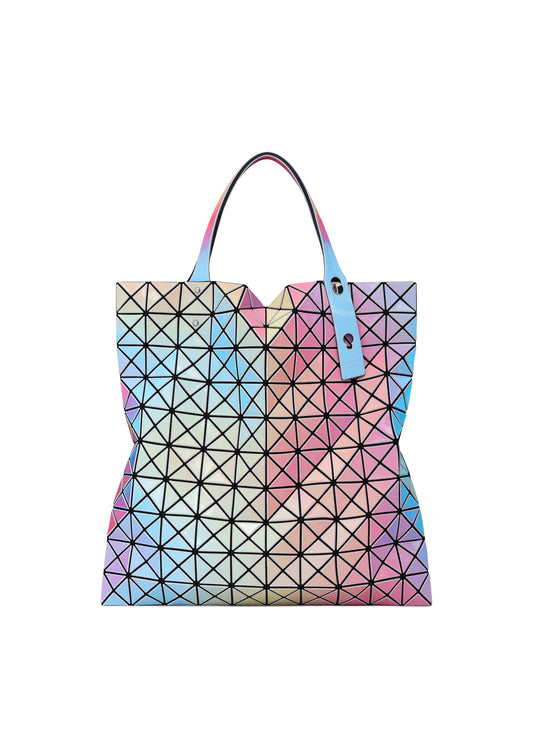 A product shot of the BAO BAO ISSEY MIYAKE ILLUSION tote in white base (4).