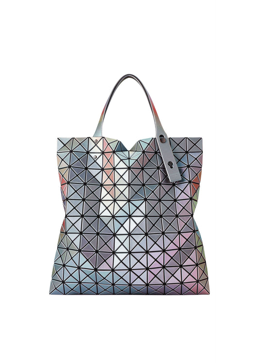 A product shot of the BAO BAO ISSEY MIYAKE ILLUSION tote in silver base (95).