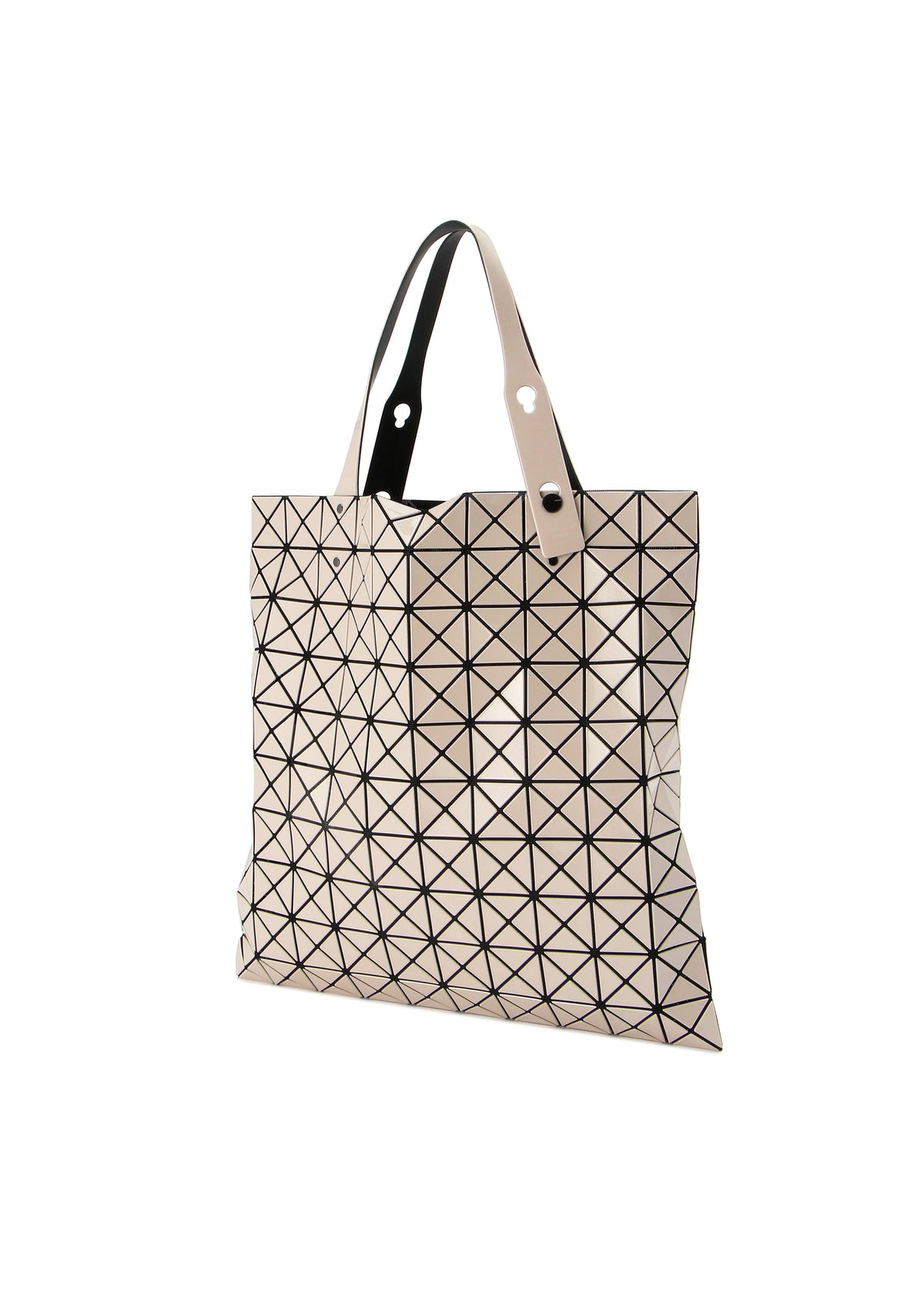 A detail shot of the BAO BAO ISSEY MIYAKE PRISM tote.