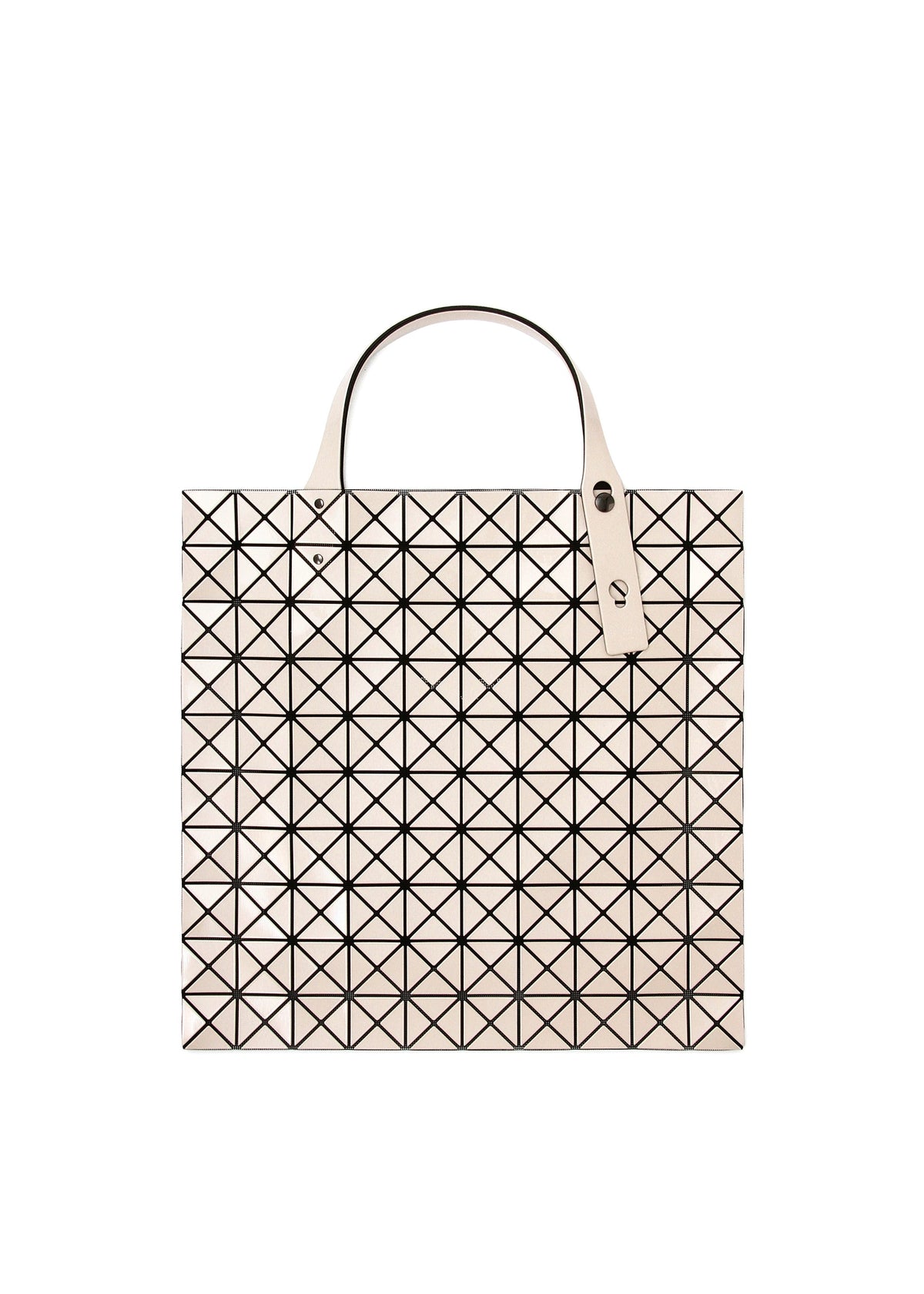 A detail shot of the BAO BAO ISSEY MIYAKE PRISM tote.