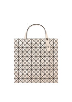 A detail shot of the BAO BAO ISSEY MIYAKE PRISM tote.