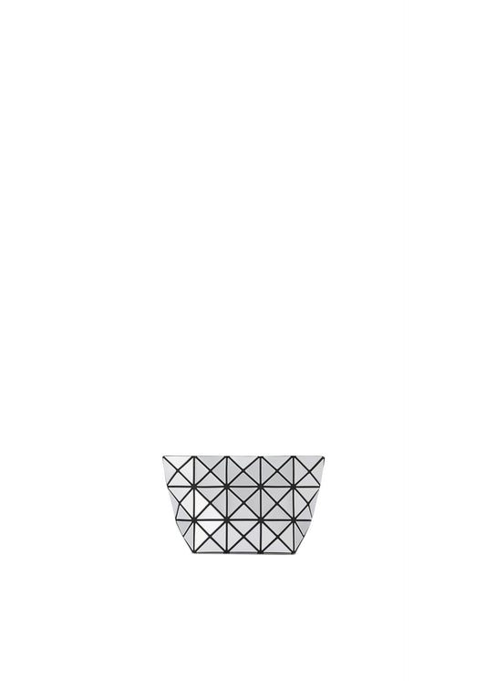A product shot of the BAO BAO ISSEY MIYAKE PRISM pouch in silver.