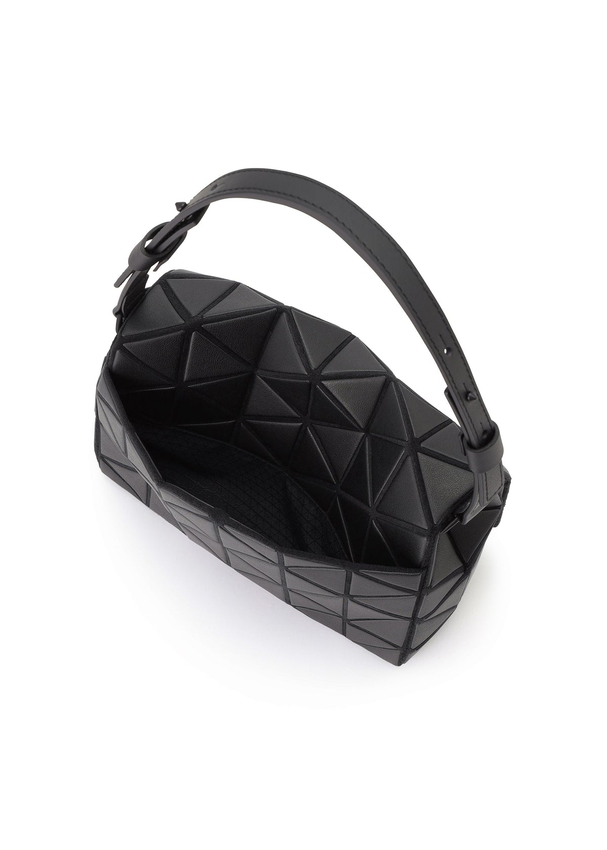 A detail shot of the BAO BAO ISSEY MIYAKE FOSSETTE shoulder bag.
