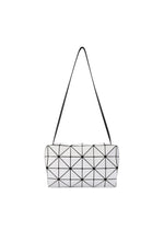 A product shot of the BAO BAO ISSEY MIYAKE CARTON shoulder bag in white.