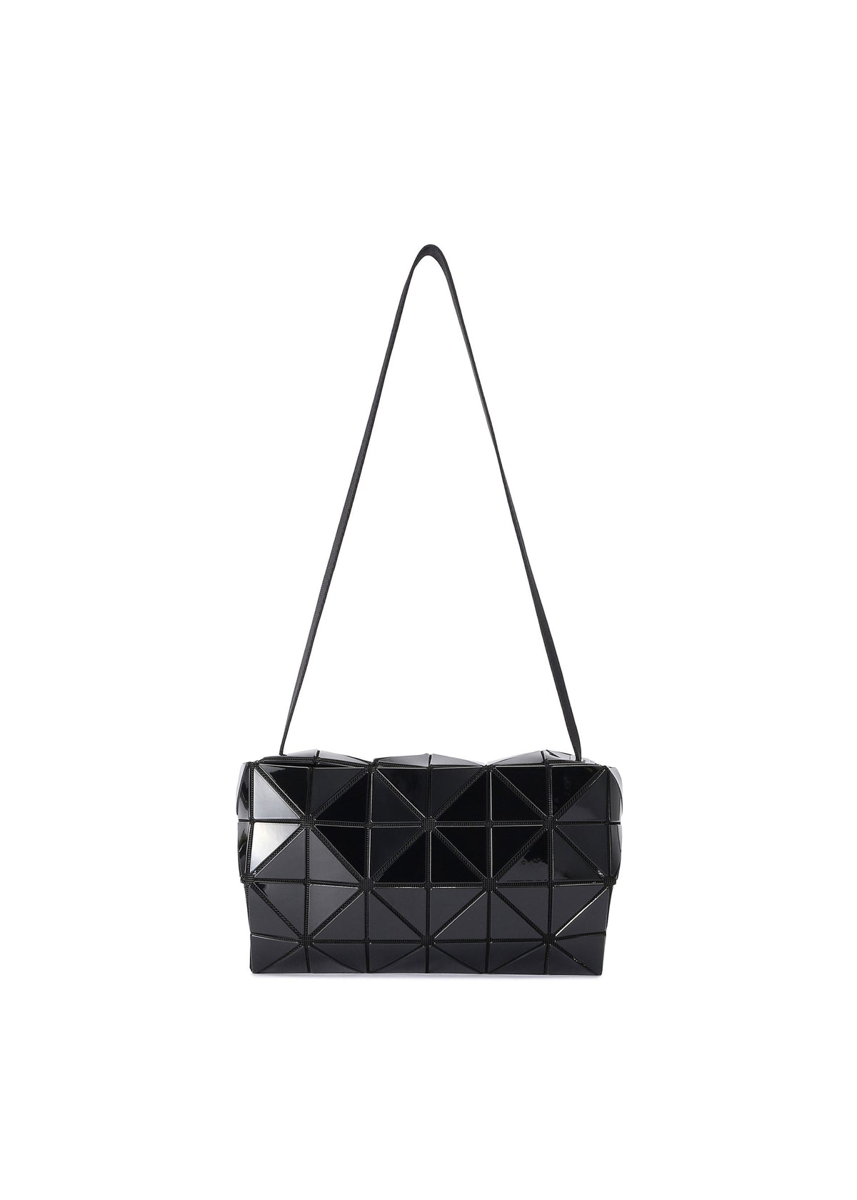 A product shot of the BAO BAO ISSEY MIYAKE CARTON shoulder bag in black.