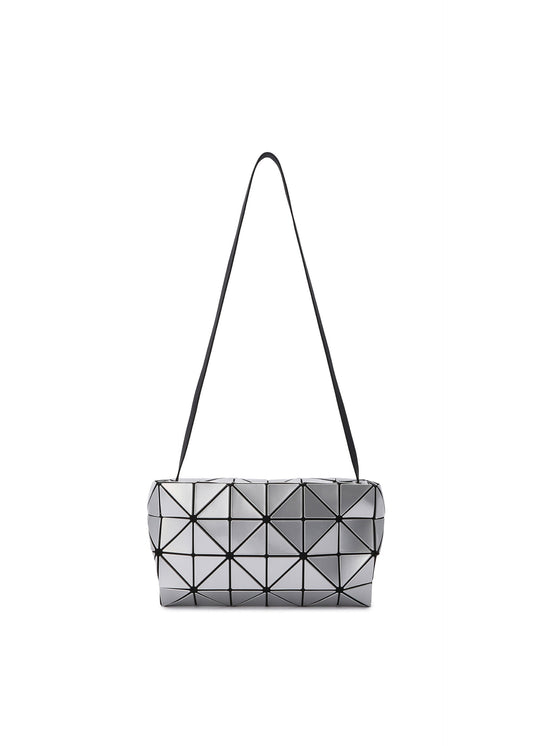 A product shot of the BAO BAO ISSEY MIYAKE CARTON shoulder bag in silver.