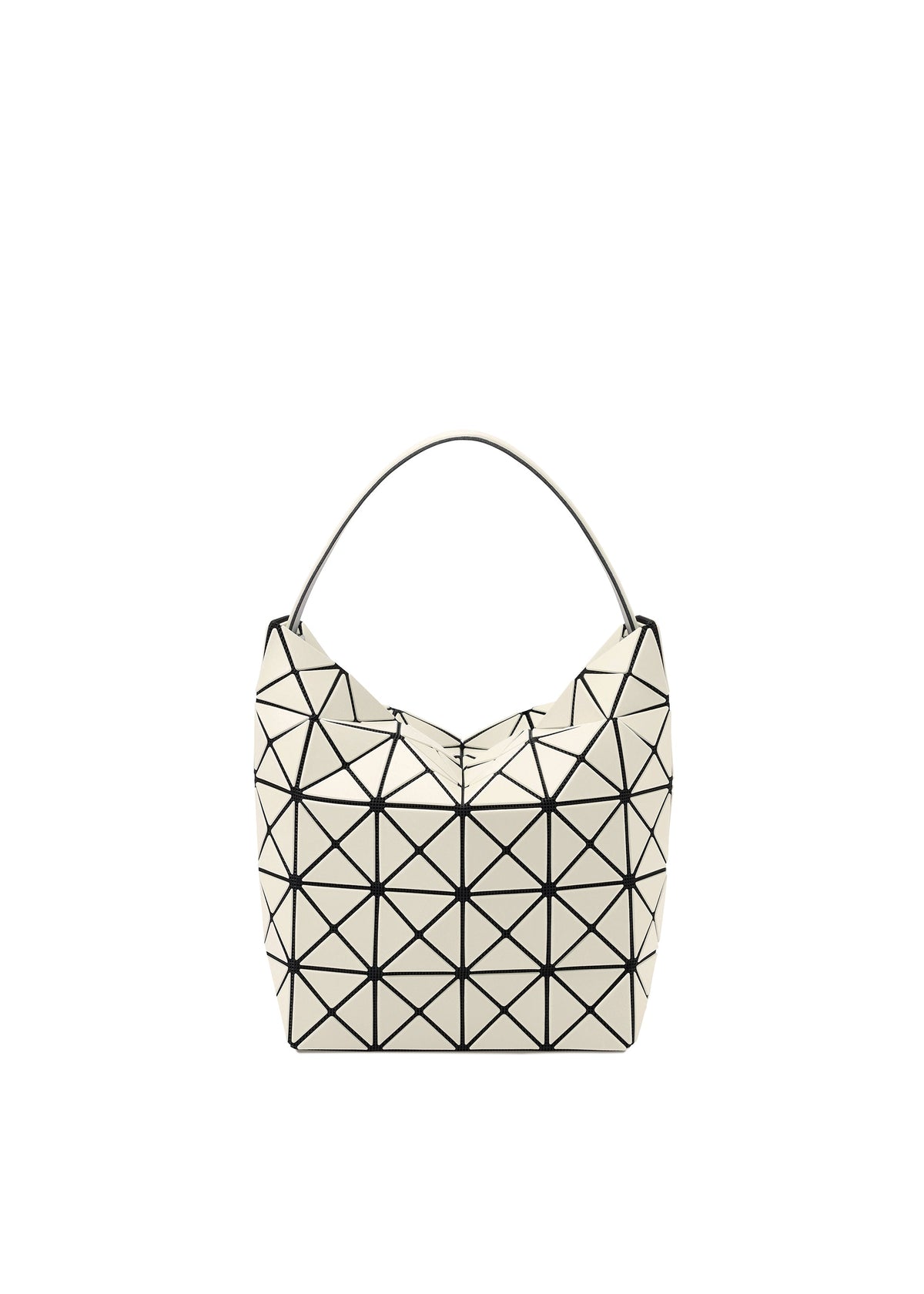 A product shot of the BAO BAO ISSEY MIYAKE VALLEY 0 in ecru.
